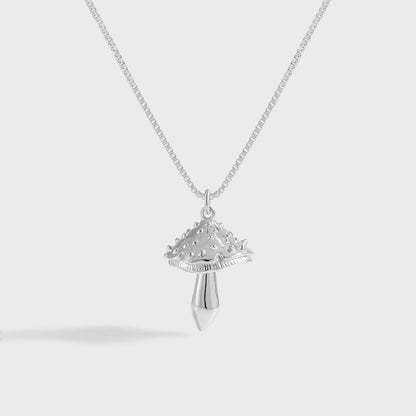 Collier en Argent Champignon Épineux - Domaine d'Argent