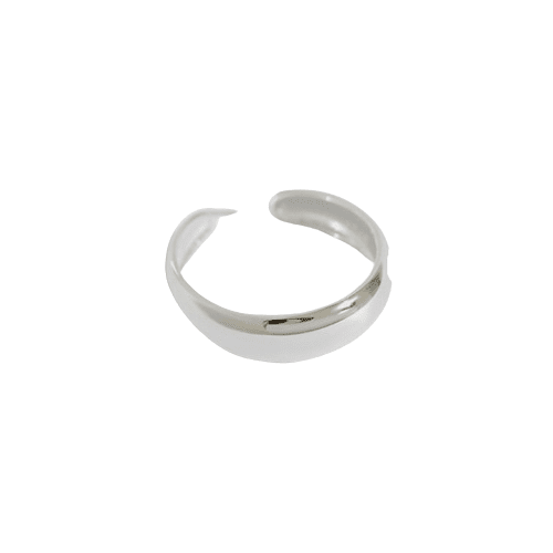 Bague Géométrique Minimaliste en Argent - Domaine d'Argent