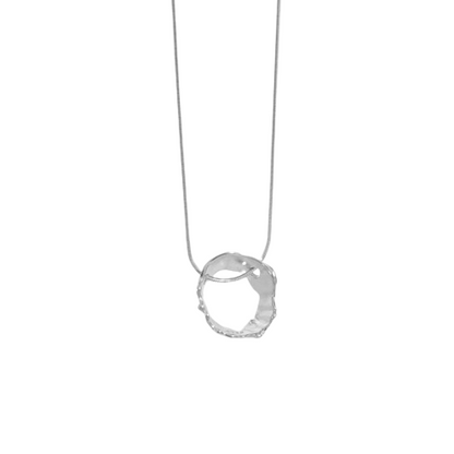 Collier Serpent Cercles Irréguliers en Argent - Domaine d'Argent