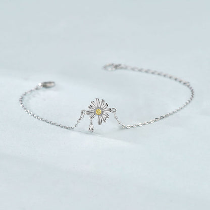 Bracelet en Argent Daisy avec Zircon - Domaine d'Argent