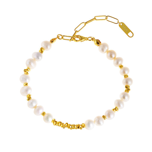 Bracelet en Argent Perles Baroques - Domaine d'Argent