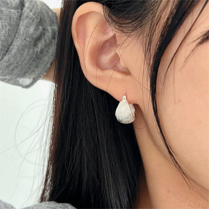 Boucles d'oreilles en Argent Cercle Large - Domaine d'Argent