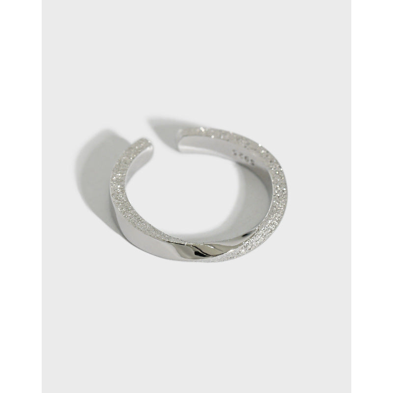 Bague Mobius Ajustable en Argent - Domaine d'Argent