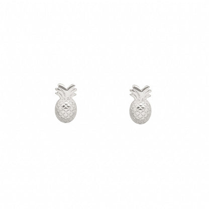 Boucles d'Oreilles Ananas Exotiques - Domaine d'Argent