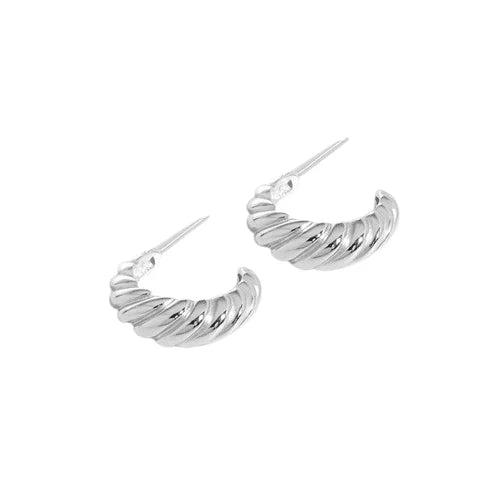 Boucles d'Oreilles Coquillages Torsadés - Domaine d'Argent