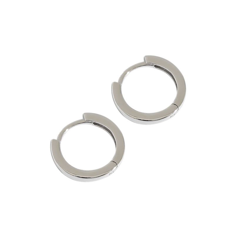 Boucles d'oreilles Huggies Epaisse en Argent - Domaine d'Argent