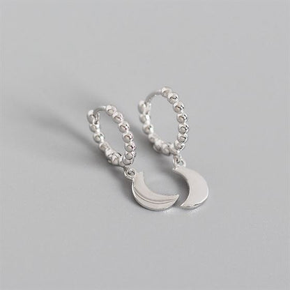 Boucles d'oreilles en Argent Lunes Géométriques - Domaine d'Argent