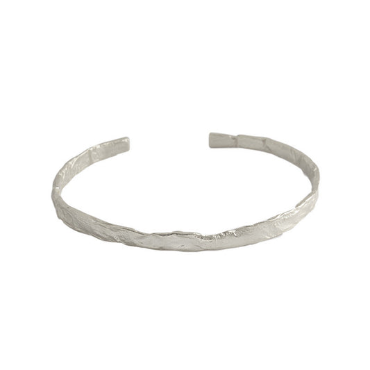 Bracelet en Argent Concave-Convexe Ajustable - Domaine d'Argent